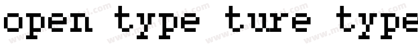 open type ture type字体转换